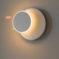 HDC White Sconce Wall Lights 360 Degrees Round Led Wall Lamp For Bedroom Living Room