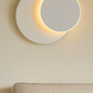 HDC White Sconce Wall Lights 360 Degrees Round Led Wall Lamp For Bedroom Living Room