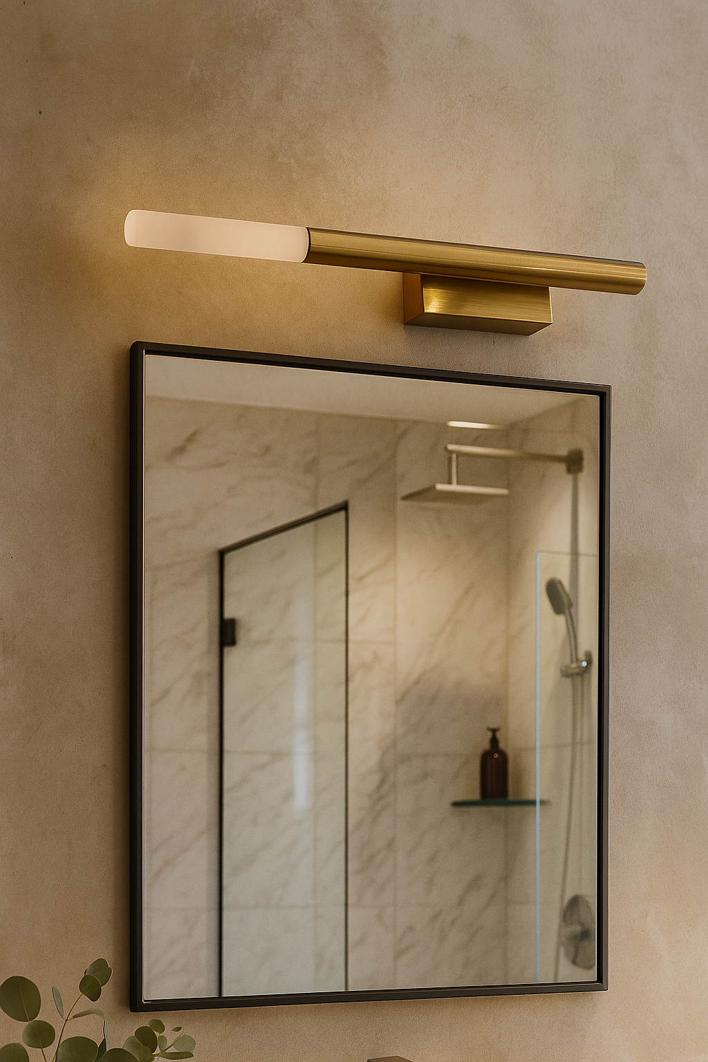 HDC 3W Slim Modern Gold Linear LED Wall Lamp