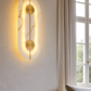 HDC Marble Glow Dual Disc Luxury Iron & Marble Designer LED Wall Light