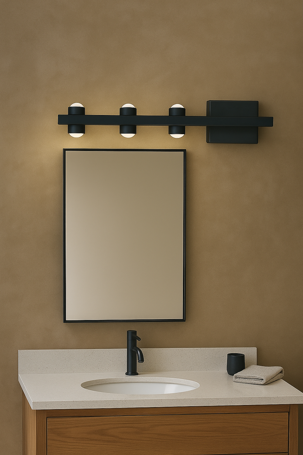 Hdc 6 Led Cob Golden Body Led Wall Light Mirror Vanity Picture Lamp - Warm White