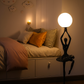 Hdc Girl's Room Dance Girl Standing Lamp Modern Bedroom Art Design led Children's Room Floor Lamp
