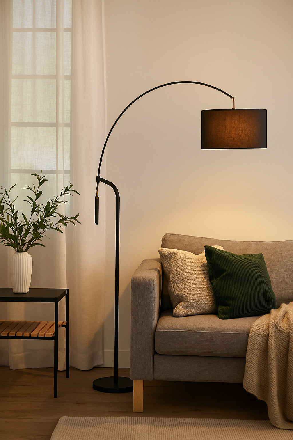 Hdc Nordic floor lamp creative living room bedroom study LED simple modern marble storage reading floor lamp