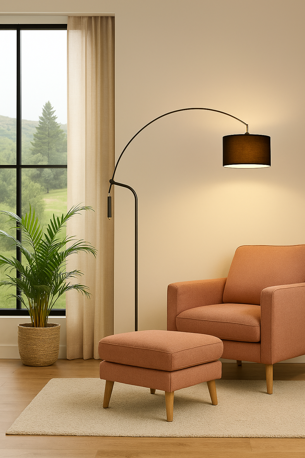 Hdc Nordic floor lamp creative living room bedroom study LED simple modern marble storage reading floor lamp