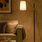 Hdc High Quality Nordic Minimalist Black Gold Metal Floor Lamp with Shade