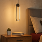 HDC Led 1 Light Modern Pendant Lighting Bedside Minimalist Aluminium - Black (Oval)