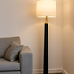 HDC Luxe Black & Gold Floor Lamp For Living Room