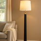HDC Luxe Black & Gold Floor Lamp For Living Room