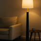 HDC Luxe Black & Gold Floor Lamp For Living Room