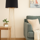HDC Black & Gold Cage Floor Lamp For Living Room