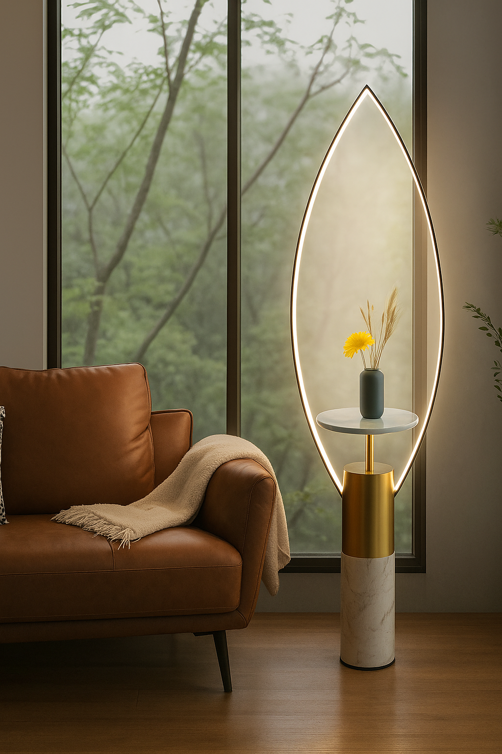 HDC Nordic LED Modern Gold Floor Light Indoor Lighting Floor-Lamps