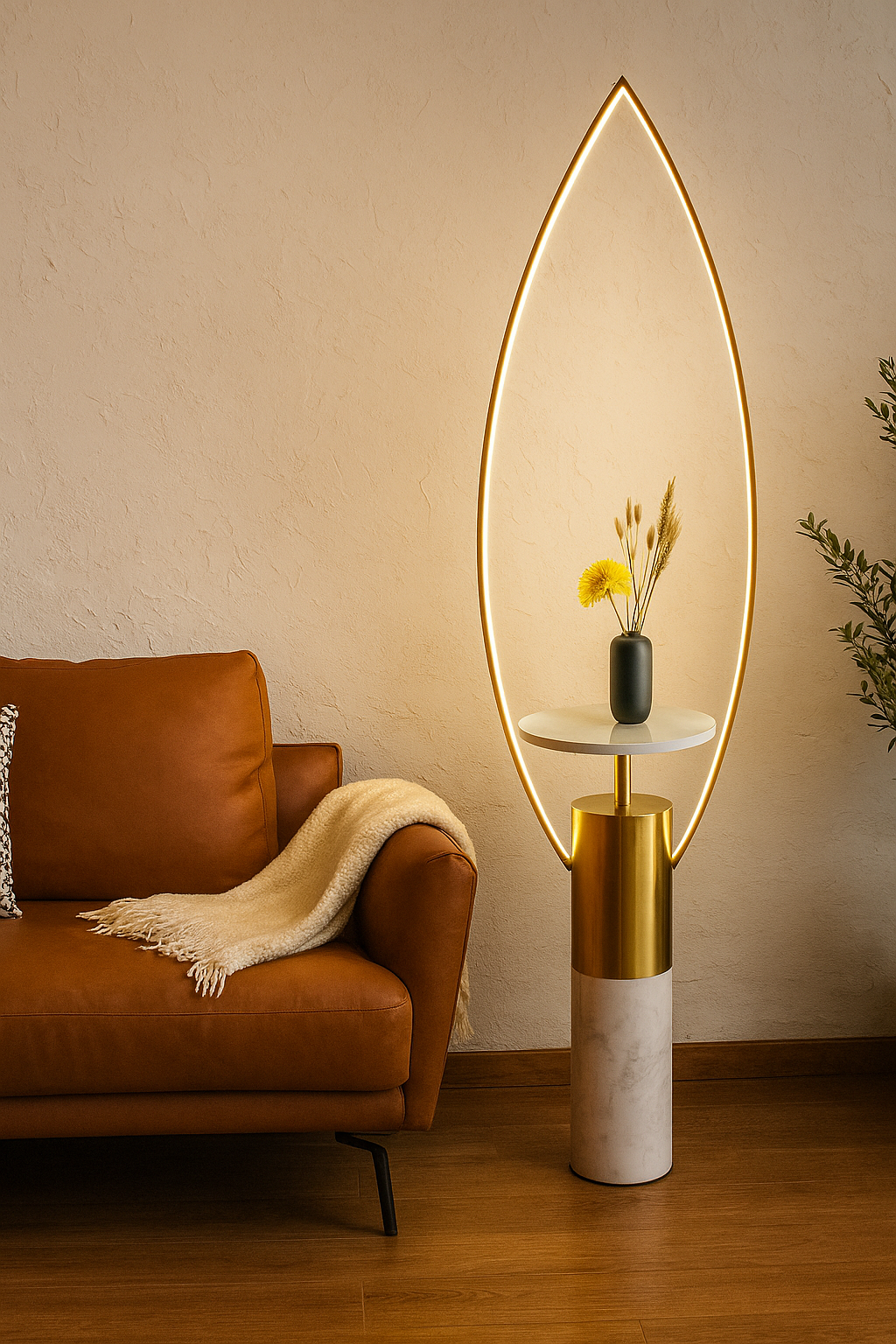 HDC Nordic LED Modern Gold Floor Light Indoor Lighting Floor-Lamps