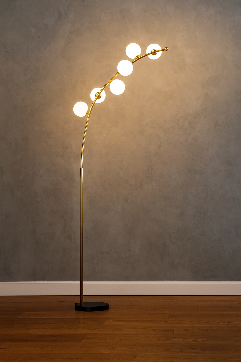 Hdc Nordic Style Arch Frosted Ball Floor Light