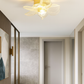 HDC 180mm Golden Flower LED Chandelier Ceiling Light For Living Room