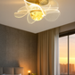 HDC 180mm Golden Flower LED Chandelier Ceiling Light For Living Room