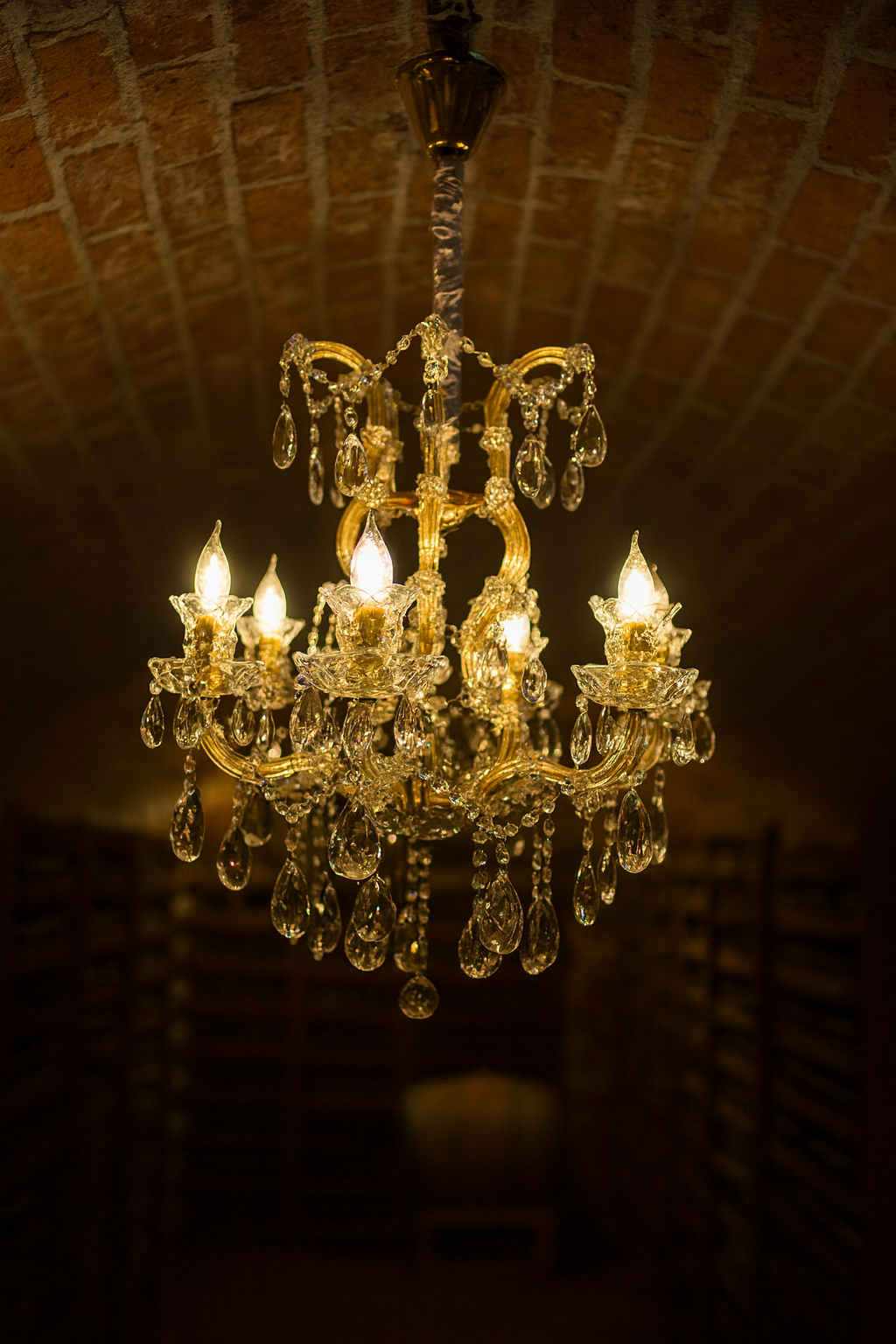 HDC 7 Lights Imperial Crystal Crown Italian Chandelier For Dining Hall