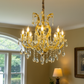 HDC 9 Lights Imperial Crystal Crown Italian Chandelier For Dining Hall