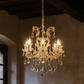 HDC 9 Lights Imperial Crystal Crown Italian Chandelier For Dining Hall