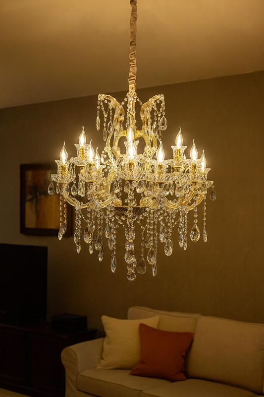 HDC 13 Lights Imperial Crystal Crown Italian Chandelier For Living Room