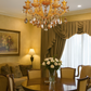 HDC 9 Lights Amber Crystal Italian Chandelier For Luxury Halls