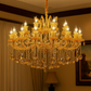 HDC 25 Lights Royal Amber Cascade Italian Chandelier For Living Room