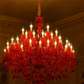 HDC 25 Lights Red Crystal Italian Chandelier For Living Room