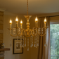 HDC 6 Lights Elegant Classic Metal Italian Chandelier For Living Room