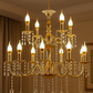 HDC 12 Lights Elegant Classic Metal Italian Chandelier For Living Room