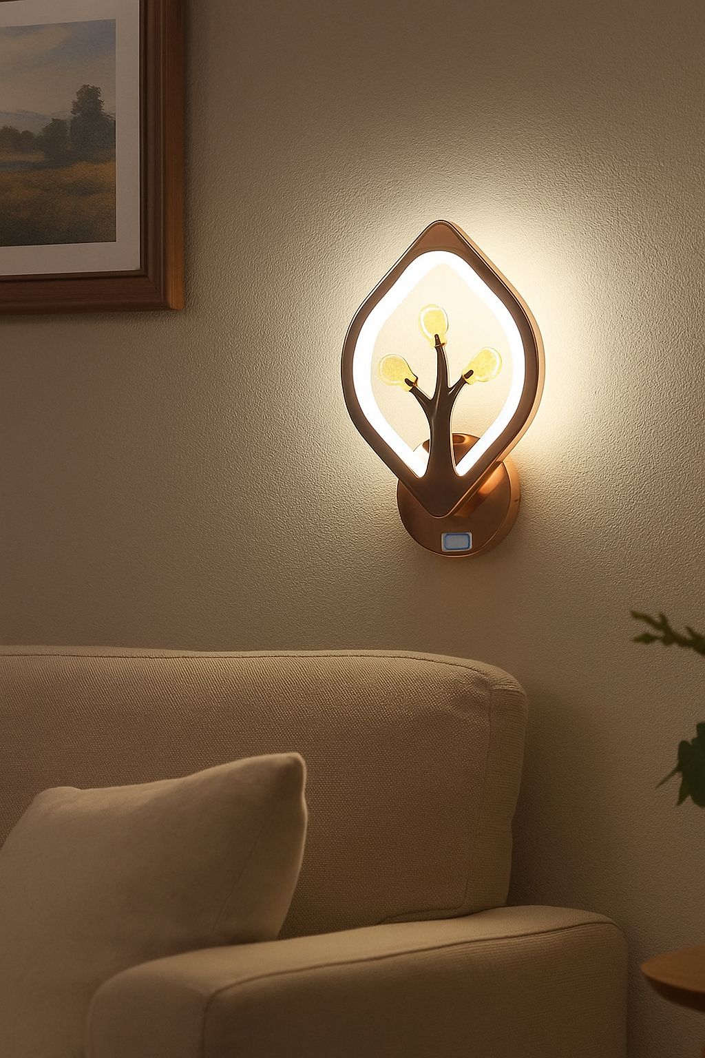 HDC Artistic LED Tree Wall Light For Living Room