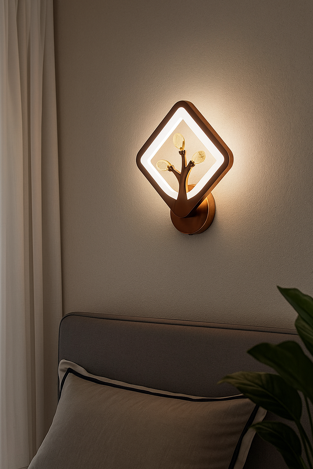 HDC Artistic LED Tree Wall Light For Living Room