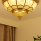 HDC Vintage Luxe Floral Glass Ceiling Light For Living Room
