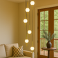 HDC 6 Lights Modern Multi-Pendant Globe Pendant Light For Living Room, Staircase