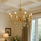 HDC 8 Lights Classic Crystal Metal Italian Chandelier For Living Room
