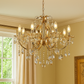 HDC 8 Lights Classic Crystal Metal Italian Chandelier For Living Room