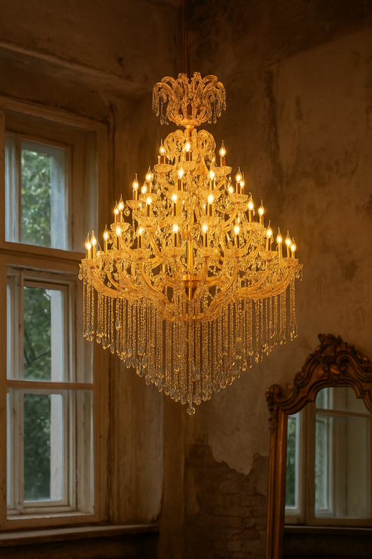 HDC 44 Lights Grand Royal Multi-Tier Crystal Italian Chandelier
