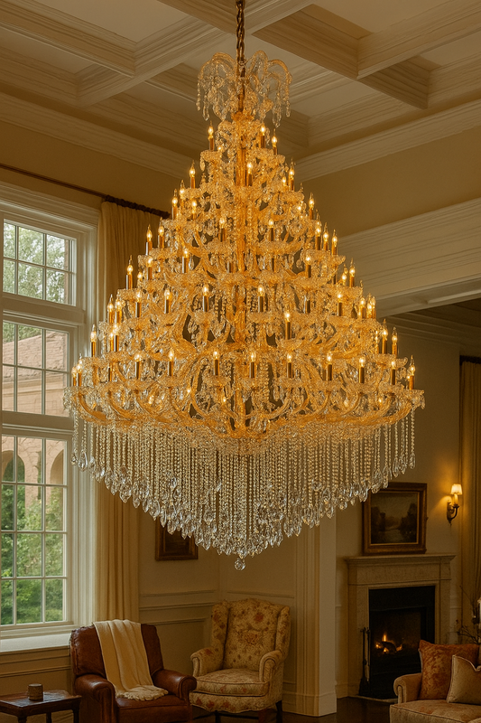 HDC 72 Lights Grand Royal Multi-Tier Crystal Italian Chandelier