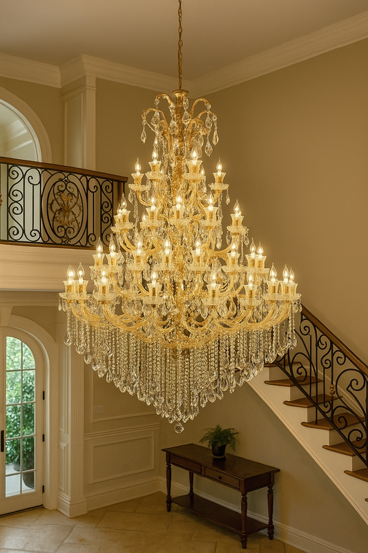 HDC 55 Lights Grand Royal Multi-Tier Crystal Italian Chandelier