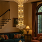 HDC 64 Lights Regal Cascade Crystal Tower Double Height Italian Chandelier