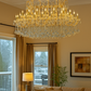 HDC 35 Lights Regal Grandeur Rectangular Crystal Italian Chandelier For Living Room