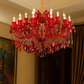 HDC 19 Lights Imperial Scarlet Crystal Italian Chandelier For Living Room