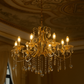 HDC 8 Lights Imperial Crystal Arc Italian Chandelier For Living Room