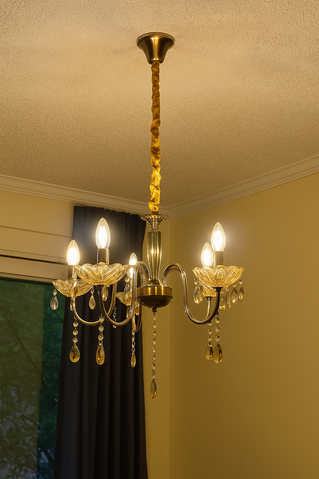 HDC 8 Lights Imperial Crystal Blossom Italian Chandelier For Living Room