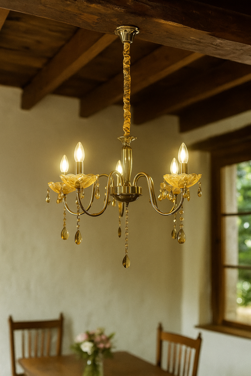 HDC 8 Lights Imperial Crystal Blossom Italian Chandelier For Living Room