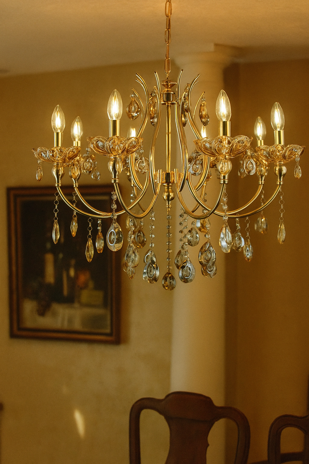 HDC 8 Lights Imperial Aurelia Crystal-Arm Italian Chandelier For Living Room