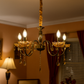 HDC 5 Lights Antique Metal Chandelier For Living Room