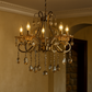 HDC 5 Lights Royal Amber Crystal Drop Italian Chandelier For Living Room