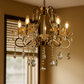 HDC 5 Lights Royal Amber Crystal Drop Italian Chandelier For Living Room