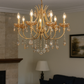 HDC 5 Lights Regal Aurora Crystal Italian Chandelier For Living Room