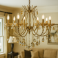 HDC 5 Lights Regal Aurora Crystal Italian Chandelier For Living Room