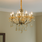 HDC 5 Lights Imperial Aurora Crystal-Gold Italian Chandelier For Living Room